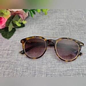 Taylor Morris Blenheim Unisex Round Brown Gradient Sunglasses 50-22-145